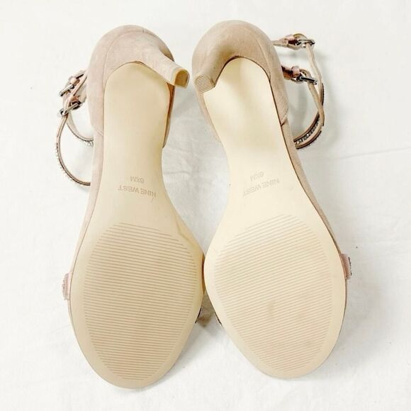 NWOT Nine West Liana Rhinestones Ankle Strap Stilettoe Heeled Sandal Size 8.5M - Picture 6 of 6